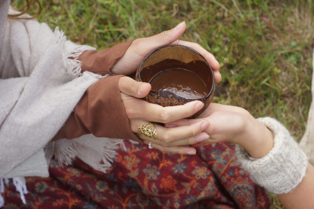 Kakao Zeremonie bei Lumnia